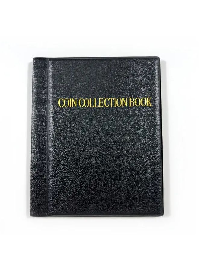 Large Capacity Coin Collection Album Black PVC Storage Case 240 Pockets - Image 5