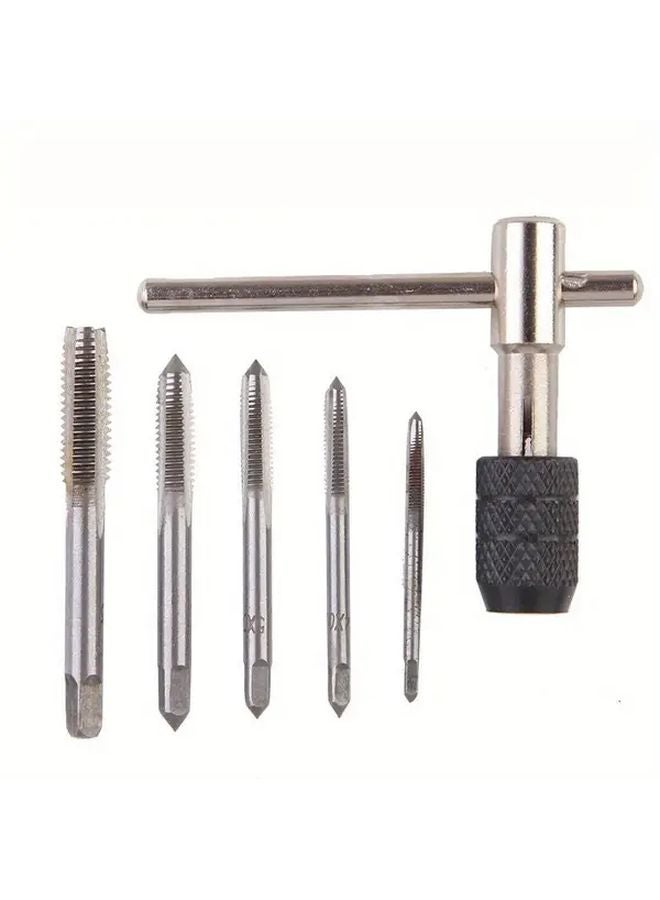 9 Piece Tap Wrench Set Carbon Steel T Handle M3 M8 Thread Hand Drill Tool Kit - Image 2