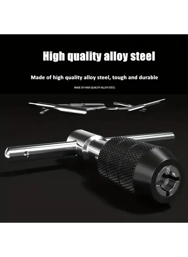 9 Piece Tap Wrench Set Carbon Steel T Handle M3 M8 Thread Hand Drill Tool Kit - Image 5