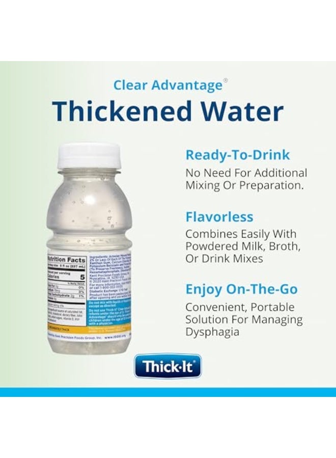 THICK-IT ThickIt Clear Advantage Moderately Thick Water Honey Consistency ReadytoDrink Digestible Swallowing Aid Convenient  ReadytoUse No Mixing Needed  8 oz Bottle 24 Pack - Image 5