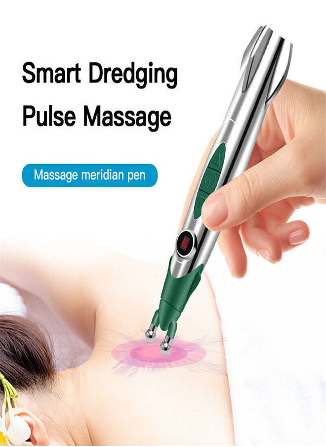 Generic - Electronic Massager Pen Meridian Acupuncture Pointer For Body Pain Palm Acupressure Health & Acupressure Point For Pain Relief Stimulation Pen Electrical Pulse Therapy Massager Pen - Image 1