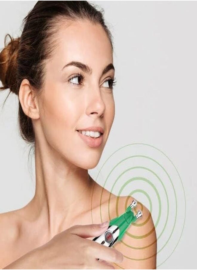 Generic - Electronic Massager Pen Meridian Acupuncture Pointer For Body Pain Palm Acupressure Health & Acupressure Point For Pain Relief Stimulation Pen Electrical Pulse Therapy Massager Pen - Image 1