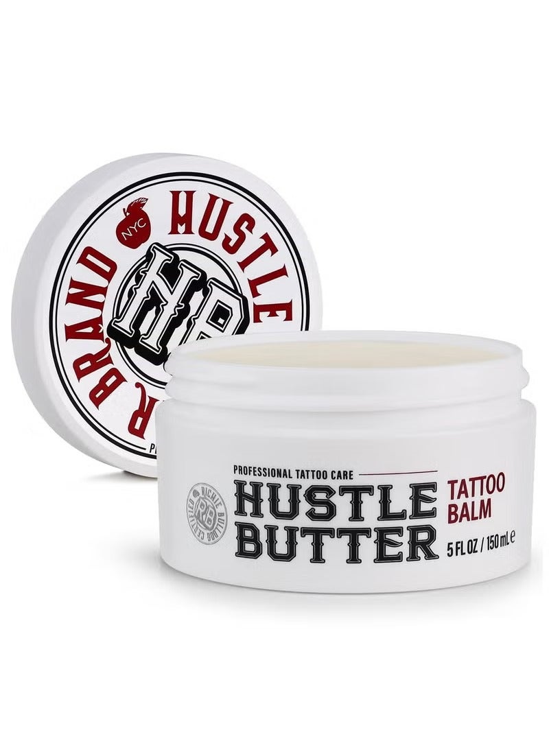 hustle butter deluxe Tattoo Aftercare 5oz Tattoo Balm, Heals + Protects New Tattoos and Rejuvenates Older Tattoos - 100% Vegan Cream No-Petroleum - Image 1