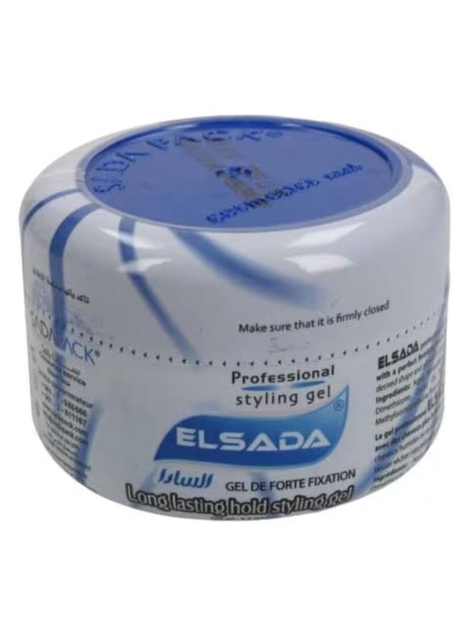 Elsada Professional Long Lasting Hold Hair Styling Gel, Blue, 100ml