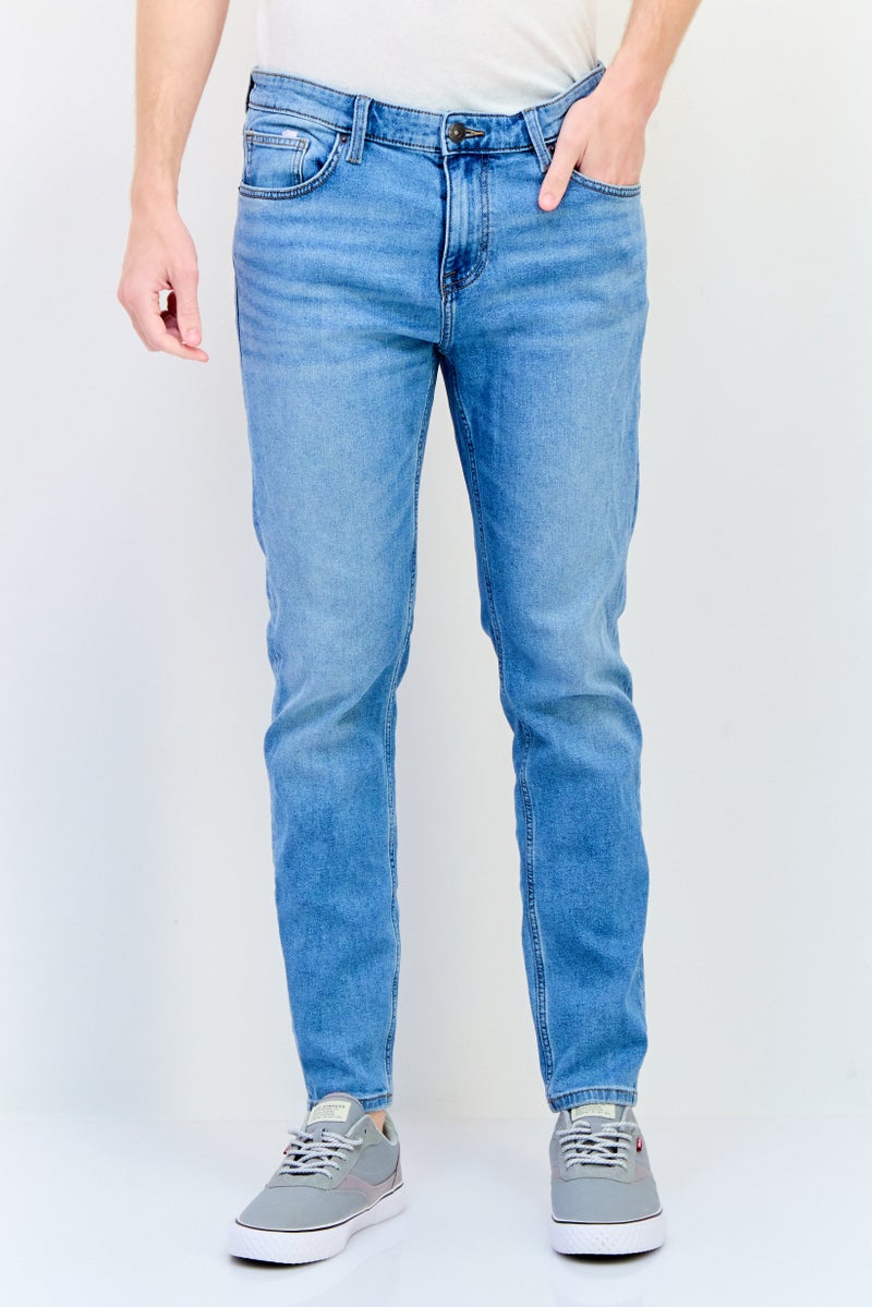 Celio Men Slim Fit Wash Stretchable Denim Jeans, Blue - Image 1