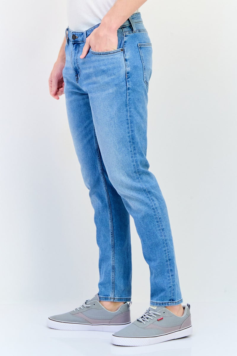 Celio Men Slim Fit Wash Stretchable Denim Jeans, Blue - Image 2