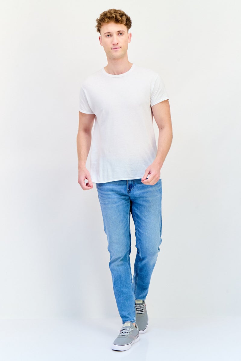 Celio Men Slim Fit Wash Stretchable Denim Jeans, Blue - Image 4