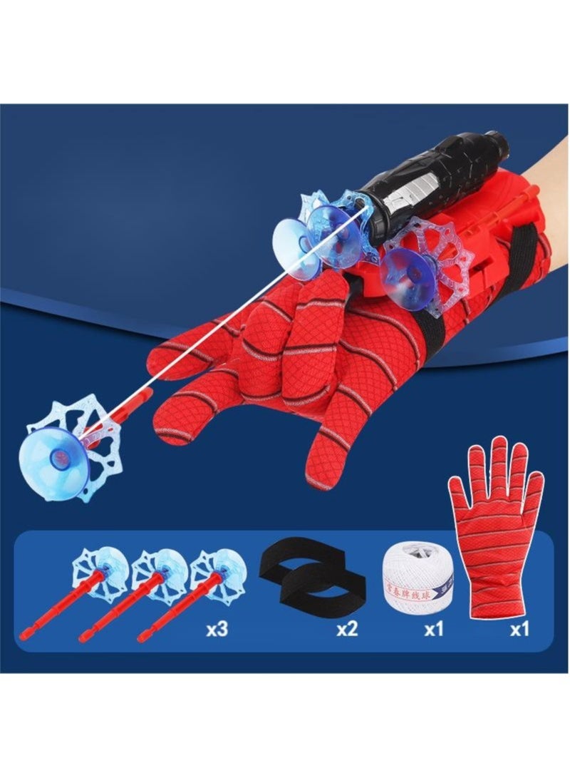 Launcher Gloves for Spiderman, Hero Launcher Wrist Toy Set, Super Hero Web Shooter for Kids, Spider Launcher Wrist Toys Costume Cosplay Hero Props Gift - Image 1