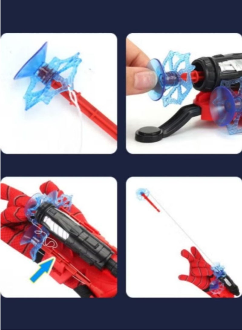 Launcher Gloves for Spiderman, Hero Launcher Wrist Toy Set, Super Hero Web Shooter for Kids, Spider Launcher Wrist Toys Costume Cosplay Hero Props Gift - Image 5