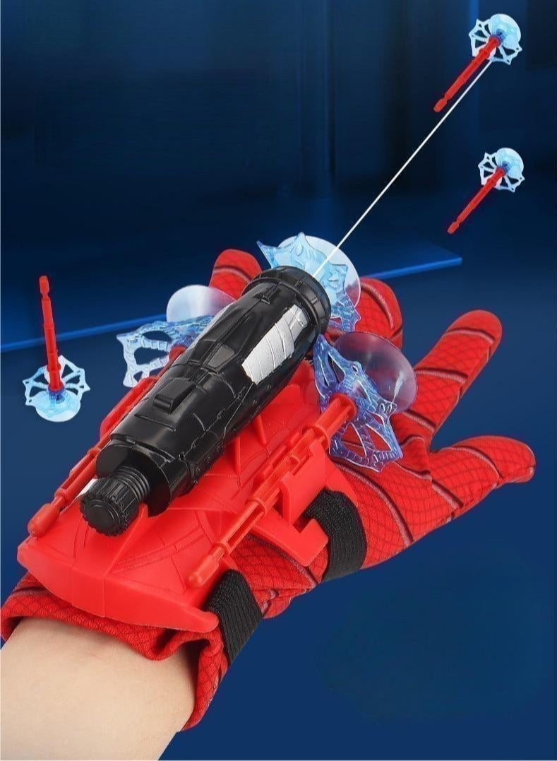 Launcher Gloves for Spiderman, Hero Launcher Wrist Toy Set, Super Hero Web Shooter for Kids, Spider Launcher Wrist Toys Costume Cosplay Hero Props Gift - Image 2
