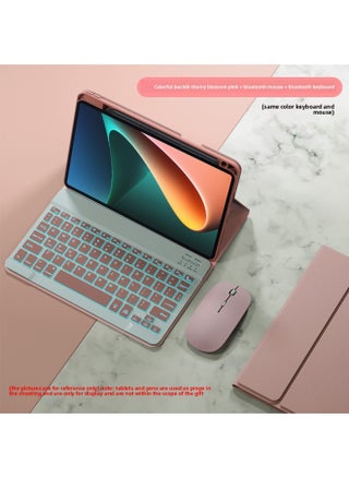 Digital Computer/tablet Protective Case Tablet Cover For Ipad Mini 1/2/3 Ipad Air 1/2 Galaxy Tab 4 7.0 Tab 4 8.0 10.1-Color:Sakura Powder (colorful Backlight) + Bluetooth Mouse-Applicable Model:Millet 5 Pro 12.4 Inch - pzsku/Z5AD9E34289F81C3EC554Z/45/1745038722/6334bf0f-3447-4cf9-97f2-d2525d2185ab