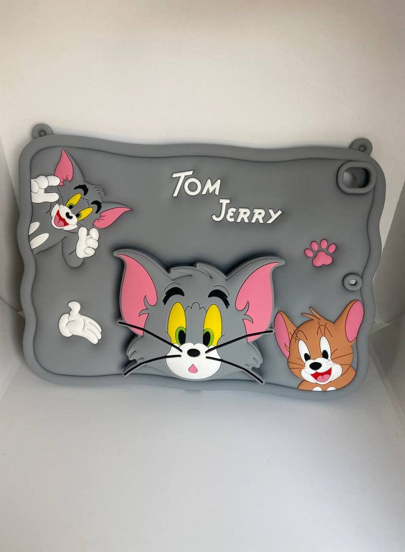 Cartoon 3D Silicon Handle Stand Cover For iPad 9th/8th/7th Generation (2022/2021/2020/2019 Model, 10.2 inch) - Image 4