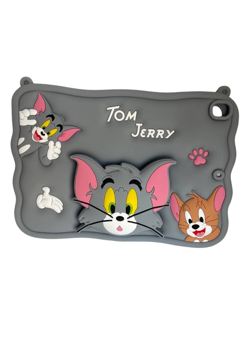 Cartoon 3D Silicon Handle Stand Cover For iPad 9th/8th/7th Generation (2022/2021/2020/2019 Model, 10.2 inch) - Image 1