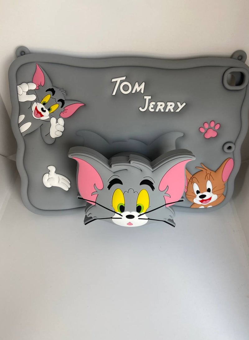 Cartoon 3D Silicon Handle Stand Cover For iPad 9th/8th/7th Generation (2022/2021/2020/2019 Model, 10.2 inch) - Image 3