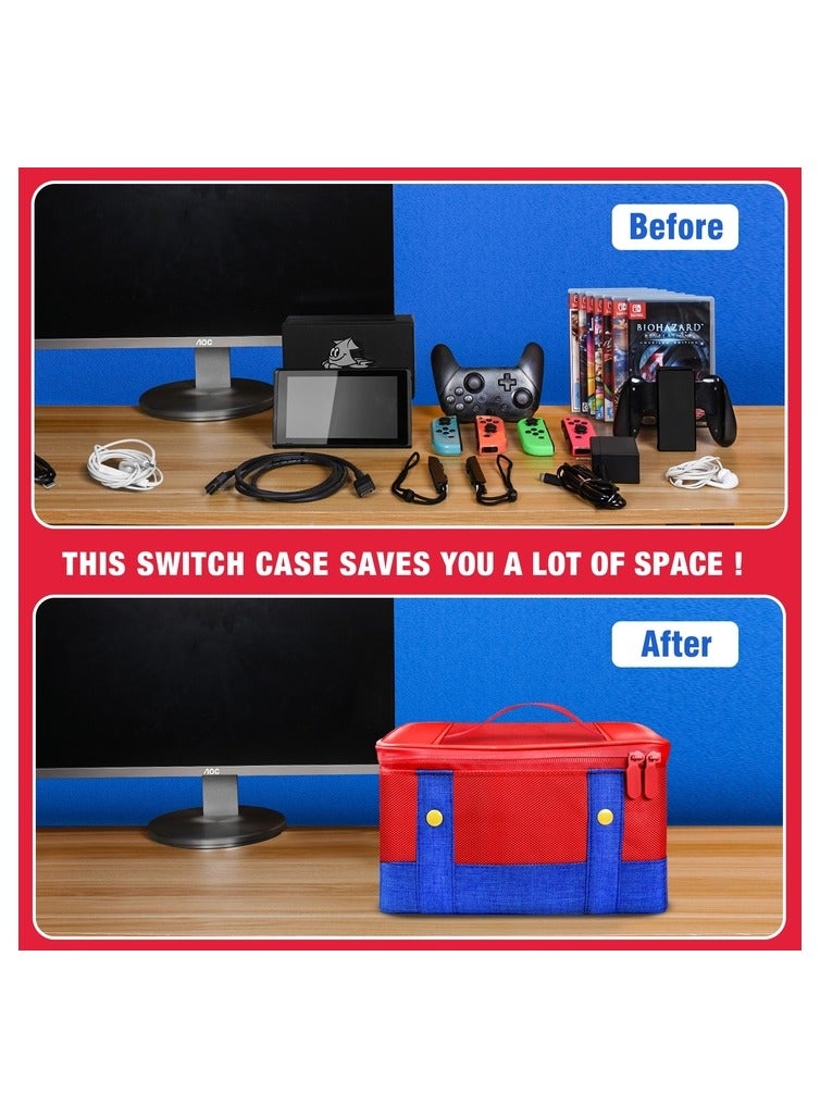 Large Protective Carrying Case for Nintendo Switch OLED Console Pro Controller Travel Storage Bag Case for Switch Accessories - Image 5