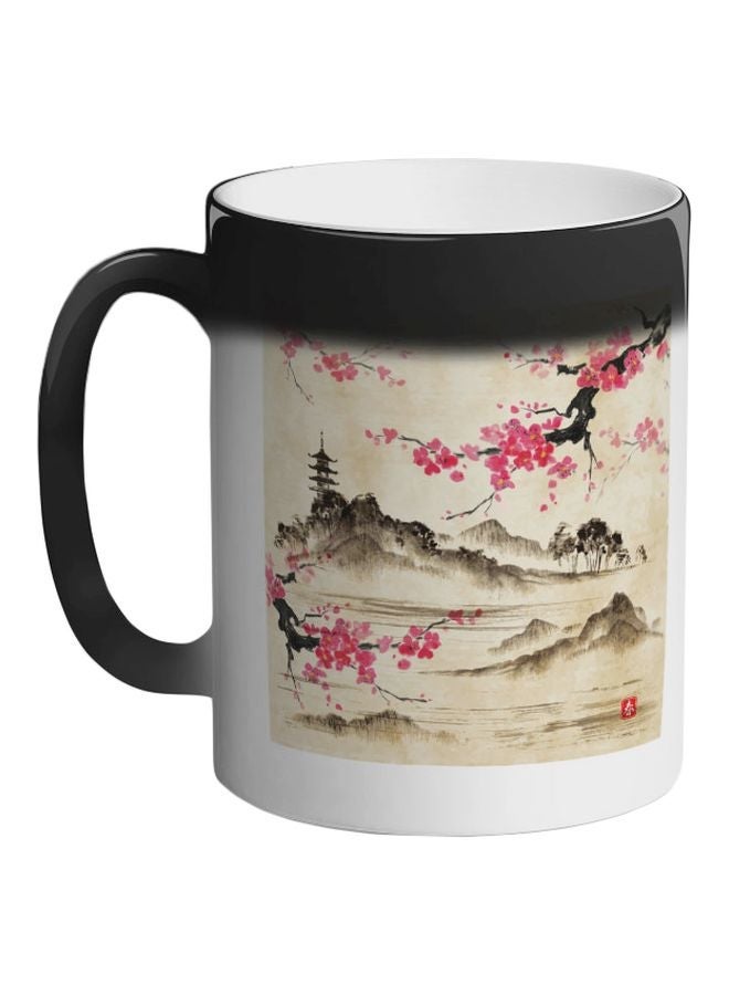 RYN China's Countryside Printed Colour Changing Coffee Mug Black 11ounce