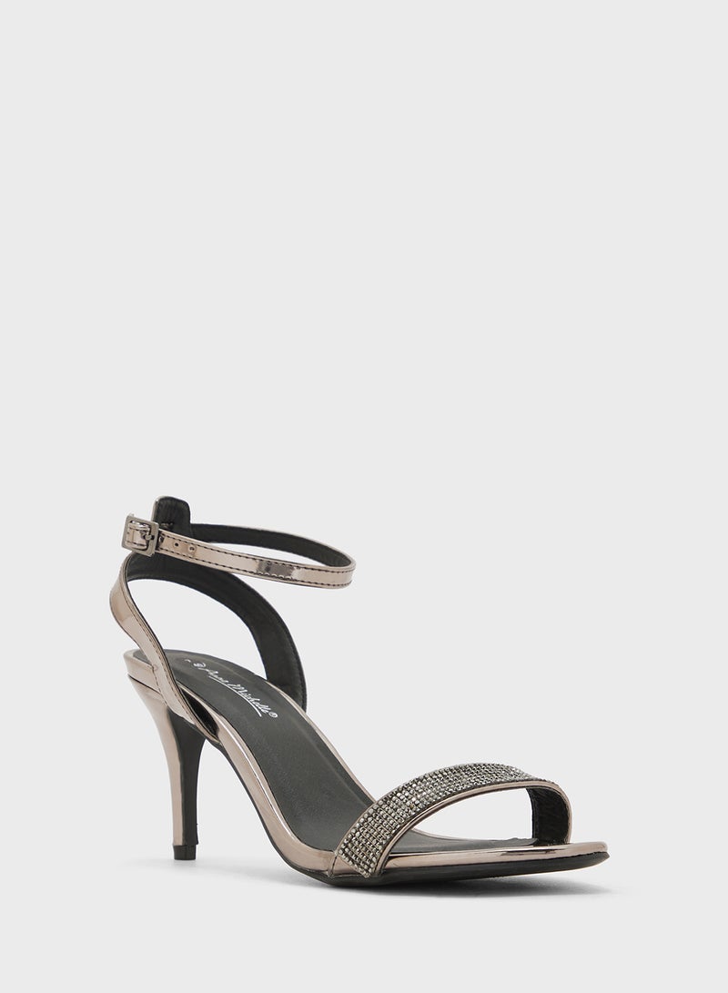 Ginger Metallic Mid Heel Sandal  - Image 2
