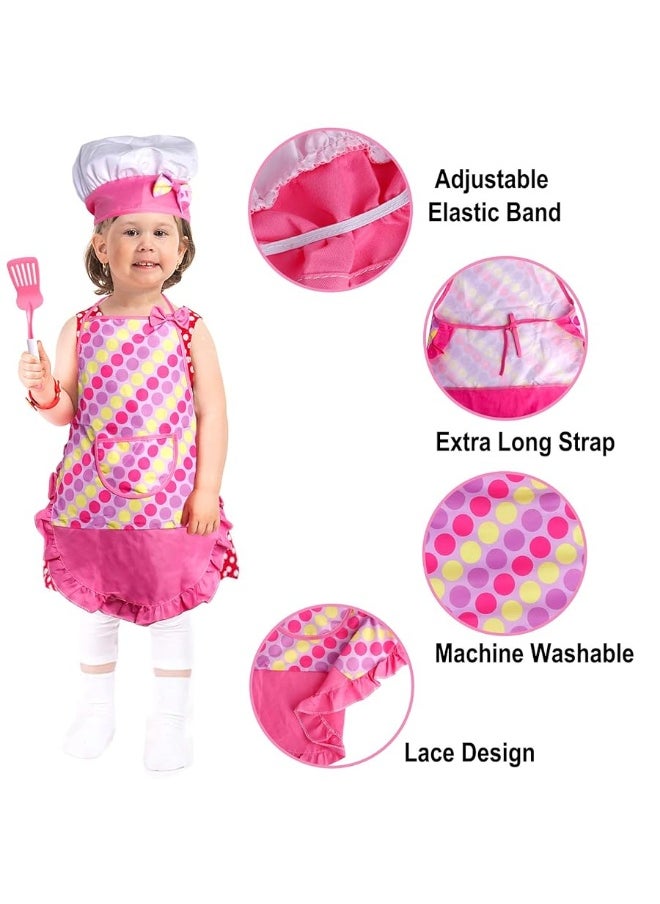 INNOCHEER - INNOCHEER Play Food for Kids Kitchen Cooking Playing Set, 26 PCS Kids Kitchen playset Accessories with Chef Hat Apron Dress Up, Toddler Cooking Chef Costume Set for 3 4 5 6 Year Old Girls Boys - Image 1