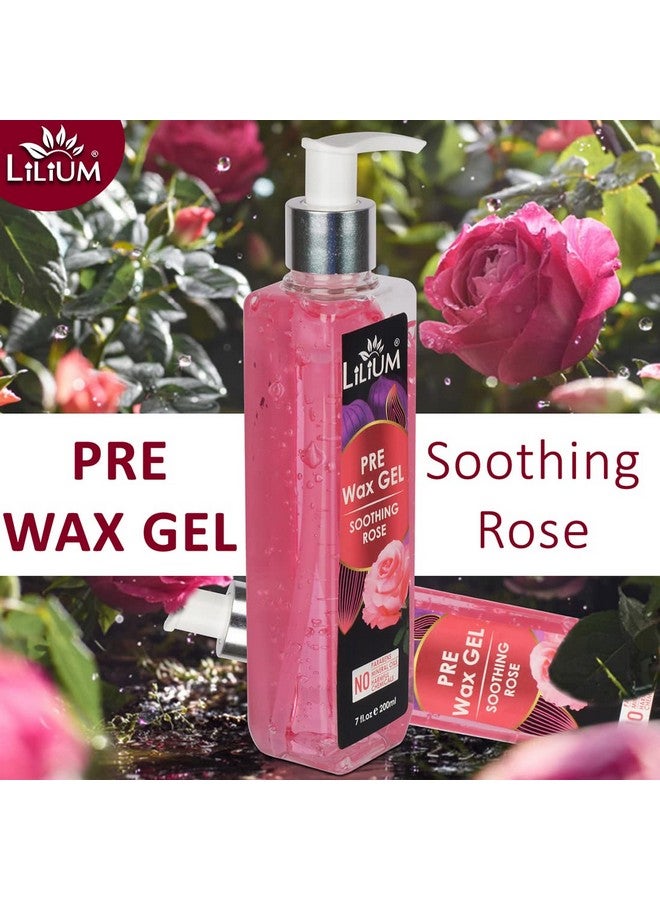 Lilium Pre Wax Gel Soothing Rose, 200ml, For Soft And Nourishing The Skin, No Parabens, No Mineral Oils, No Harmful Chemicals. - Image 3