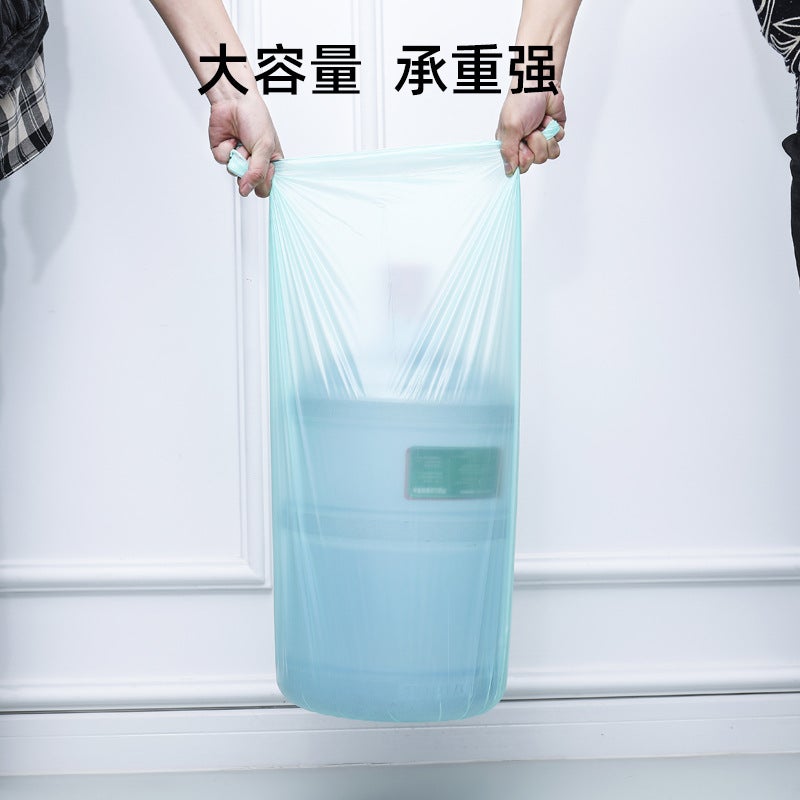 Biodegradable Garbage Bags Thickened And Enlarged Starch-Based White Cleaning Bags Point-Break Storage Bags - Image 5