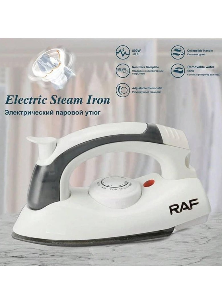RAF - Enterprise Travel Iron Portable Powerful Variable Temperature Mini Electrical Steam Iron with Foldable Handle, Compact & Lightweight - Image 1