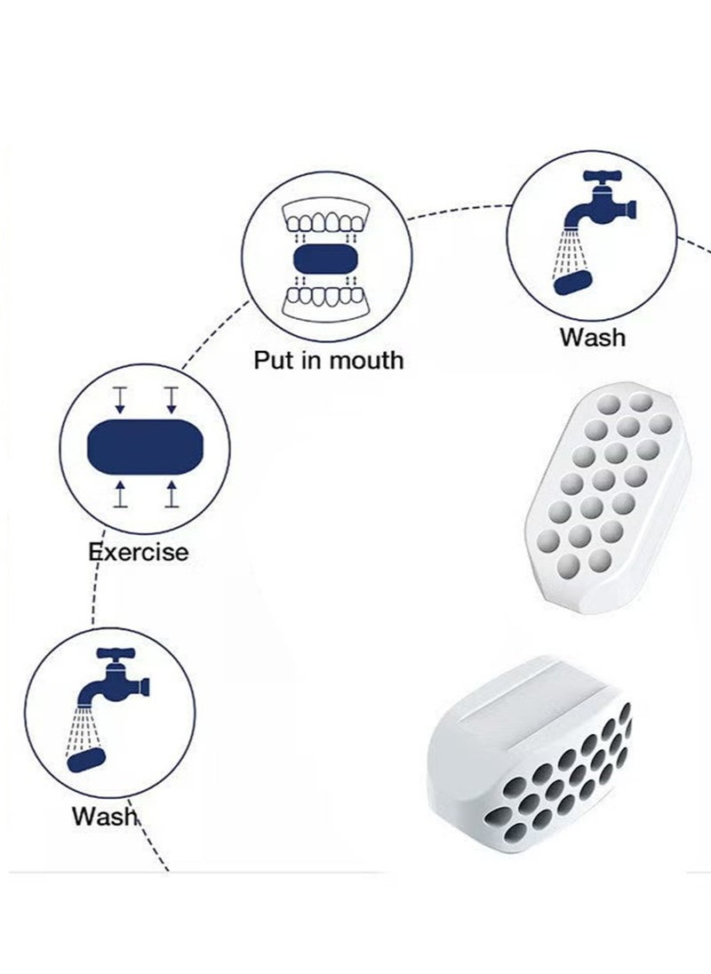 Generic - Jawline Exerciser for Men Women,2 Pcs Sports Jaw Exerciser Silicone Jaw Trainer Face Exerciser Jaw Toner Mewing Jaw Chisel Exerciser ,Sharp Chin Line, Jaw Exerciser for Intermediate and Advanced Users - Image 1
