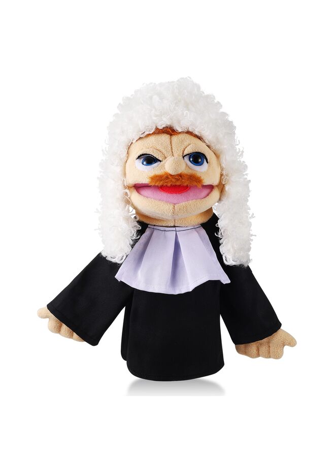 لعب الأدوار الدمى اليدوية ألعاب اليد المحشوة دمى للأطفال بفم متحرك، سرد القصص، اللعب التخيلي، التدريس لمرحلة ما قبل المدرسة (القاضي) - Image 2