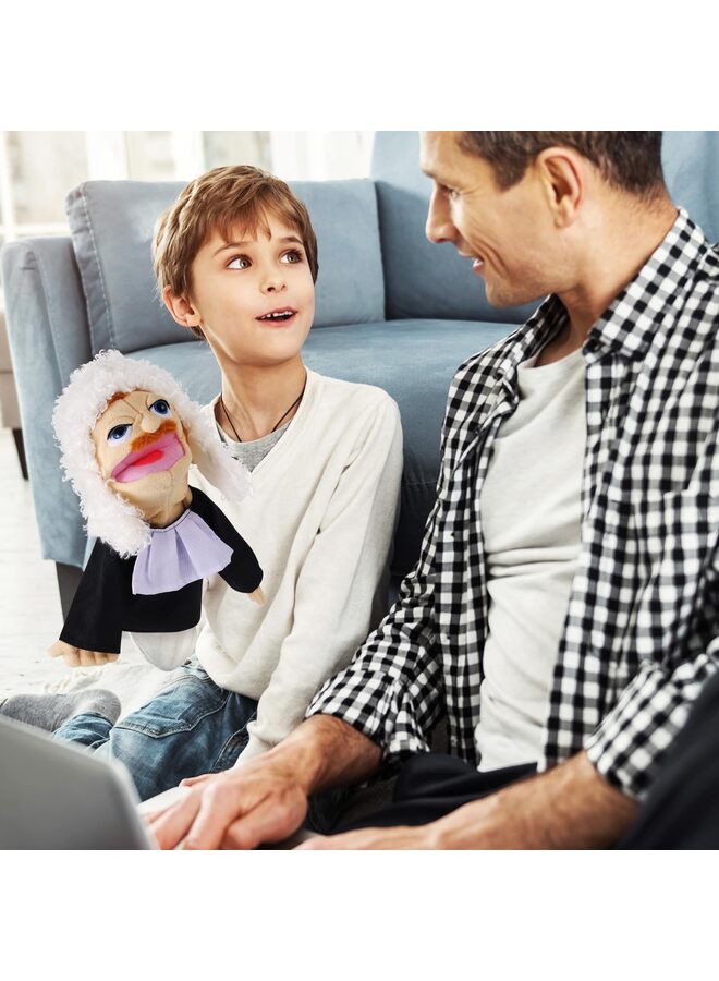 لعب الأدوار الدمى اليدوية ألعاب اليد المحشوة دمى للأطفال بفم متحرك، سرد القصص، اللعب التخيلي، التدريس لمرحلة ما قبل المدرسة (القاضي) - Image 5