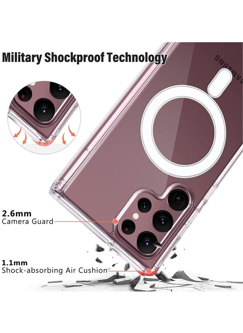 Raxoom Clear Case for Samsung Galaxy S22 Plus, Compatible with Mag-Safe Charging, Ultra Slim & Full Protective Shockproof Case Cover (Galaxy S22 Plus, Clear)  - Image 2