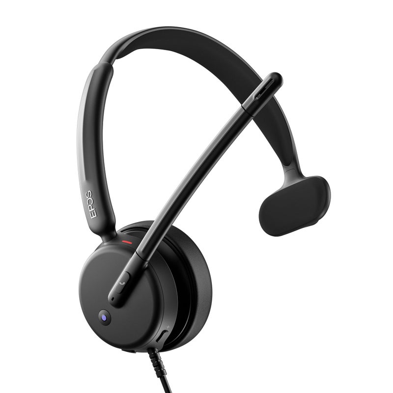 EPOS Impact 430T Mono USB C and USB A OnEar Headset with Dual NoiseCanceling Mics Microsoft Teams Certified PlugandPlay Zoom Compatible Ideal for Home Office Business Calls - Image 2