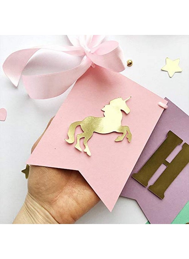 Balloonistics Balloonistics Unicorn Girl's 1st Birthday Decorations Rainbow Birthday Party Garland Baby Shower Personalized Banner  - Image 4