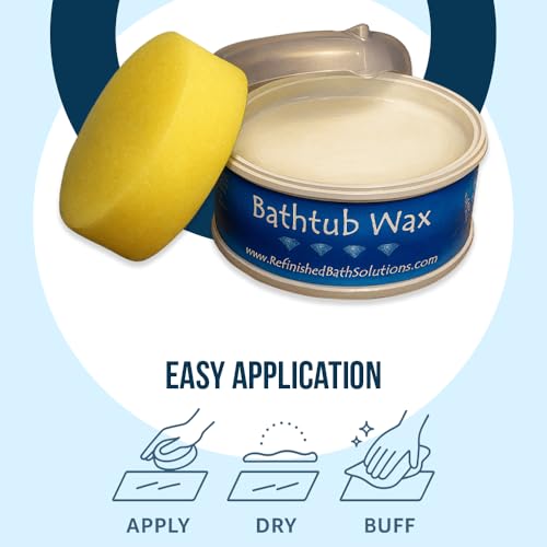 Refinished Bath Solutions شمع حوض الاستحمام إيكوبيل 2K | تلميع وختم للأحواض الخزفية والألياف الزجاجية | طارد للماء والرواسب | لمعان سهل للتطبيق الذاتي - Image 5