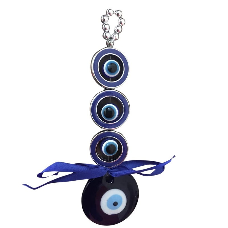 RIPE INDIA RIPE INDIA 3 Eye Balls Evil Eye Classic Design Hanging for Home Office Shop Car - Image 1
