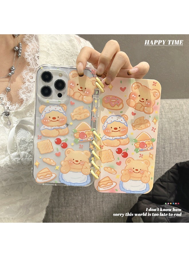 NIBEMINENT Cute Protective TPU Case Cover For iPhone 15 Plus, Butter Bear - Image 2