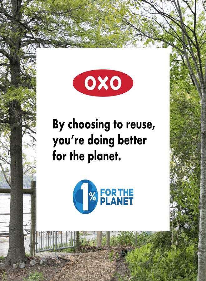 OXO Tot Silicone Reusable Bags - 2 Piece Cup and Snack Set - Opal - Image 3