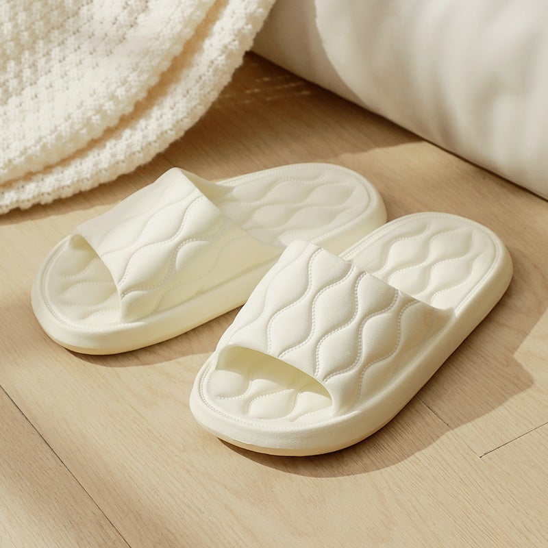 Couple’s Comfortable Travel Slides White [female]] 