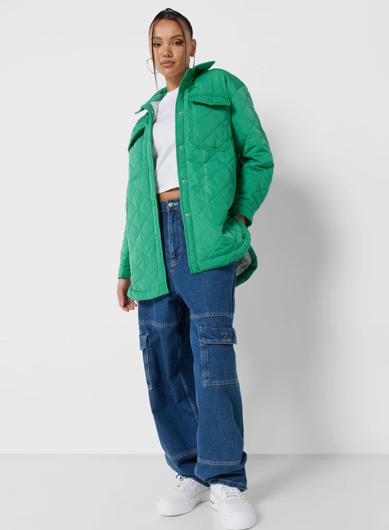 Ginger Belted Padded Coat