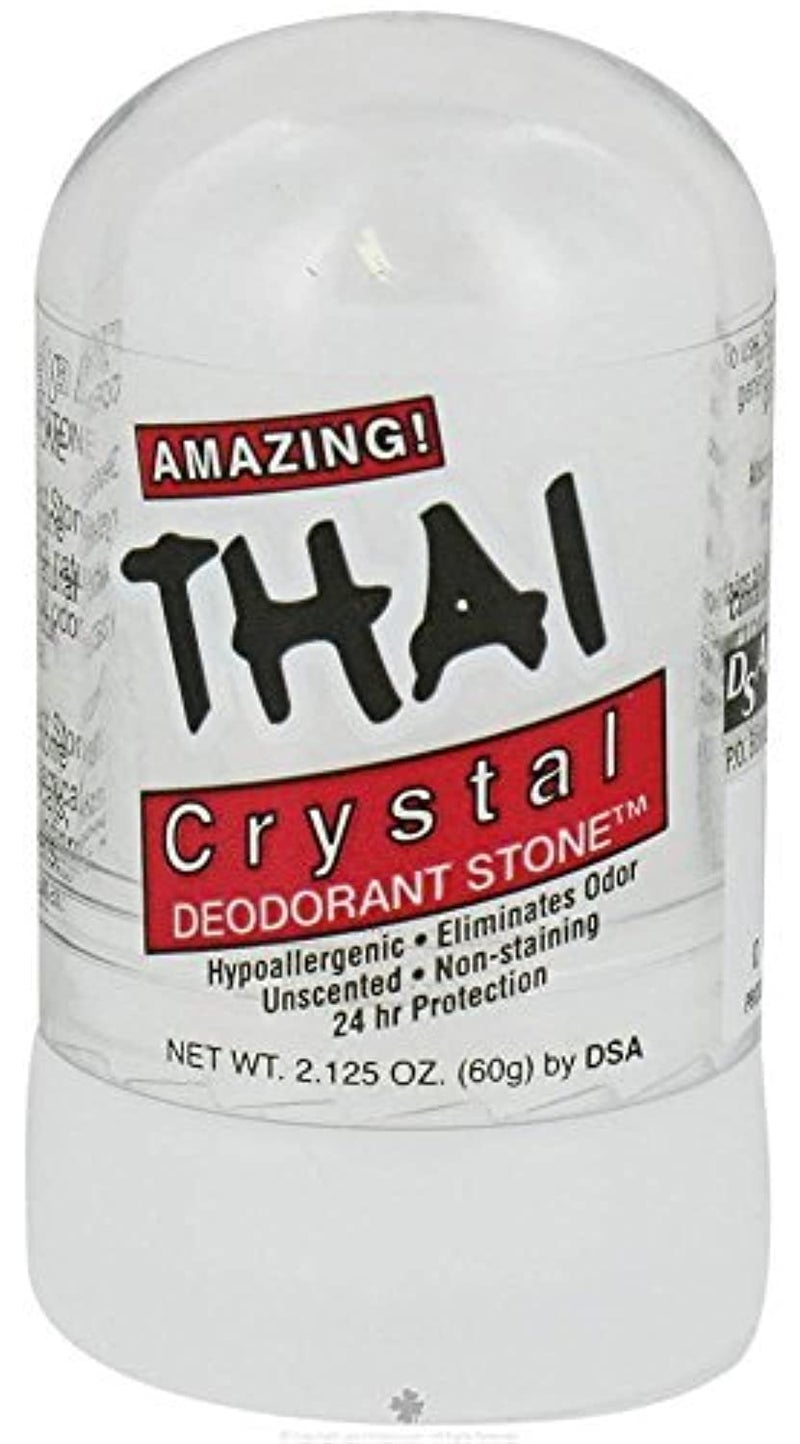 Thai Deodorant Stone Pure and Natural Crystal Mini Stick 2 oz