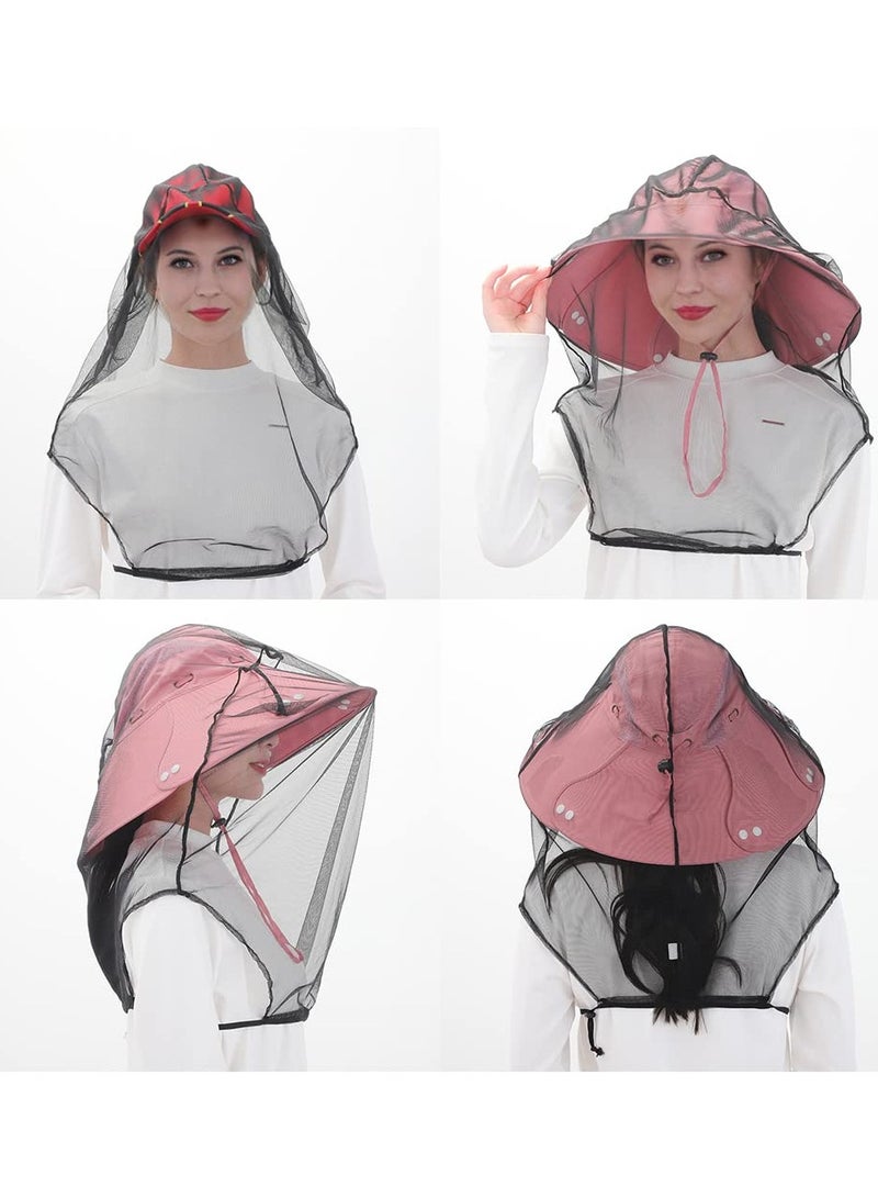 SYOSI 2PCS Mosquito Head Net, Lightweight Mosquito Screen Camping Insect Shield Climbing Bug Net Walking Mosquito Prevention Insects Bugs Barrier Adventure Travel Essential for Men & Women(Chemical Free) - Image 2