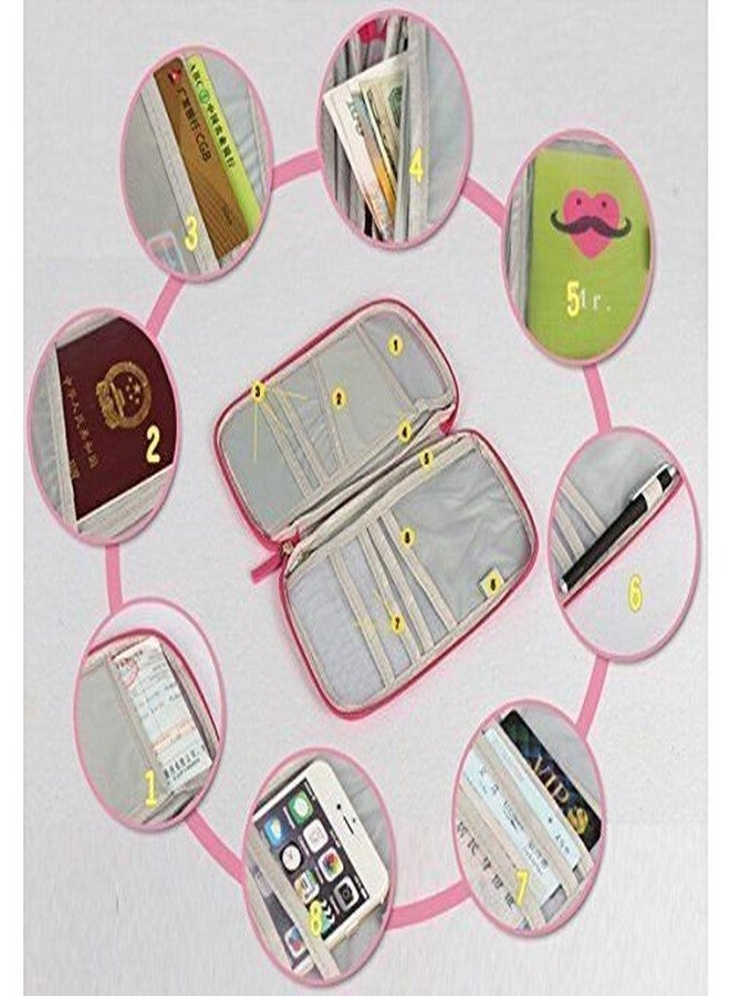 Glive Multi-FUCTIONAL Fashion Ticket Passport Credit Card ID Document Organiser Holder Bag Purse Travel Wallet Pouch CASE Cover - Image 2