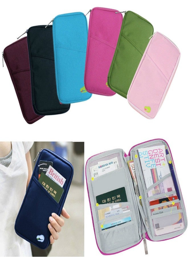 Glive Multi-FUCTIONAL Fashion Ticket Passport Credit Card ID Document Organiser Holder Bag Purse Travel Wallet Pouch CASE Cover - Image 4