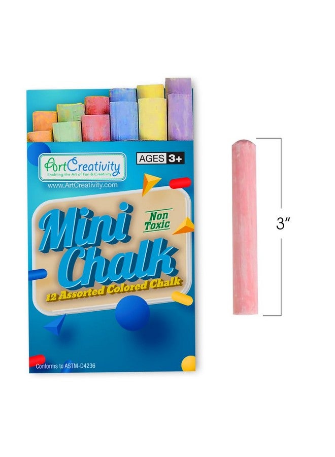ArtCreativity 288 Count Mini Chalk Sets for Kids (24 Boxes) Non-Toxic Summer Art and Craft Supplies - Small Individual Chalk Packs in Bulk for Classroom Gifts, School Supplies, and Summer Party Favors - Image 3