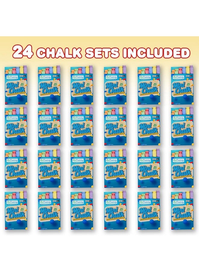 ArtCreativity 288 Count Mini Chalk Sets for Kids (24 Boxes) Non-Toxic Summer Art and Craft Supplies - Small Individual Chalk Packs in Bulk for Classroom Gifts, School Supplies, and Summer Party Favors - Image 2