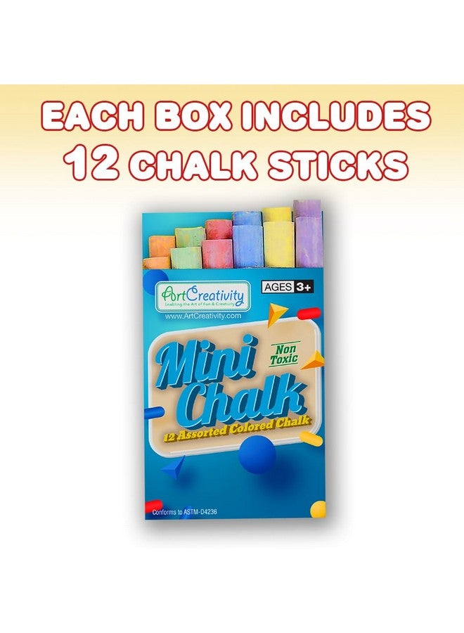 ArtCreativity 288 Count Mini Chalk Sets for Kids (24 Boxes) Non-Toxic Summer Art and Craft Supplies - Small Individual Chalk Packs in Bulk for Classroom Gifts, School Supplies, and Summer Party Favors - Image 4