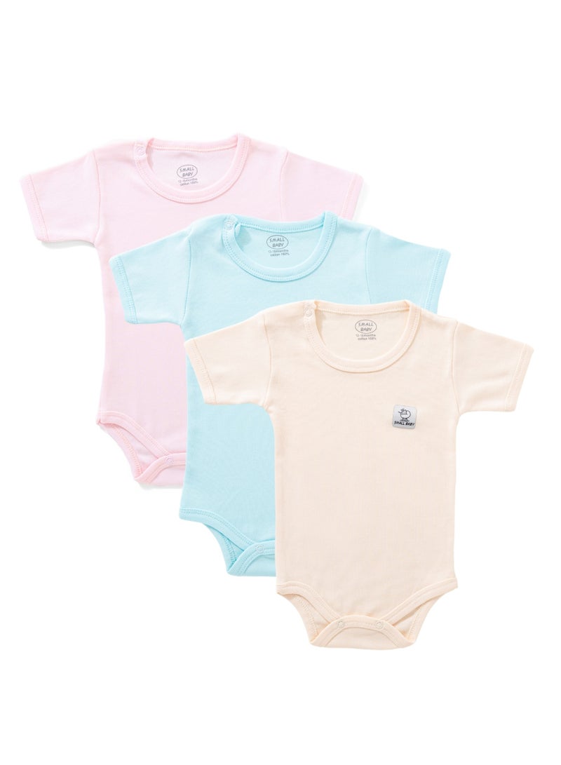 سمول بيبي باك يحتوي علي 3 سالوبت نصف كم قطن 100% للبيبي - Image 1