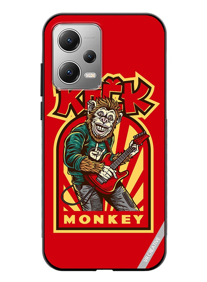 VR CREATIVE Protective Case Cover For Xiaomi Redmi Note 12 Rock Monkey Design Multicolour - Image 1
