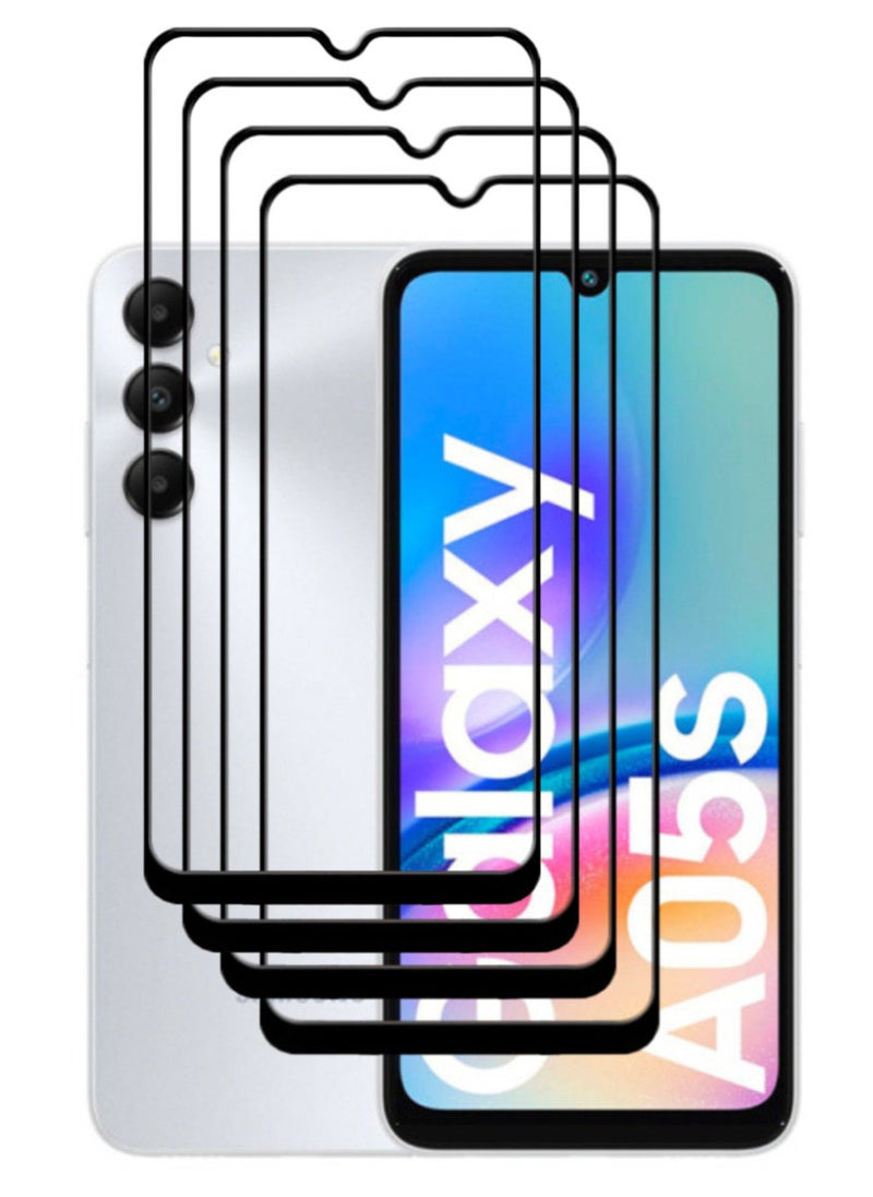 ACLIX 4 Pieces Antistatic ESD Dustproof Premium Quality High Definition Tempered Glass Screen Protector Designed For Samsung Galaxy A05s - Image 1