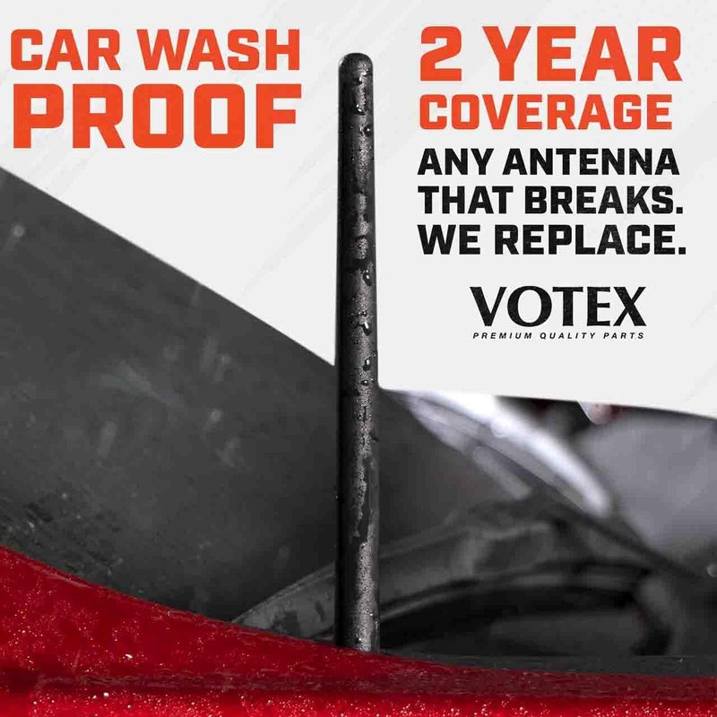 AntennaMastsRus 6 3/4 Inch Short Rubber Antenna for Jeep Wrangler TJ/YJ (1987-2006) - Image 3
