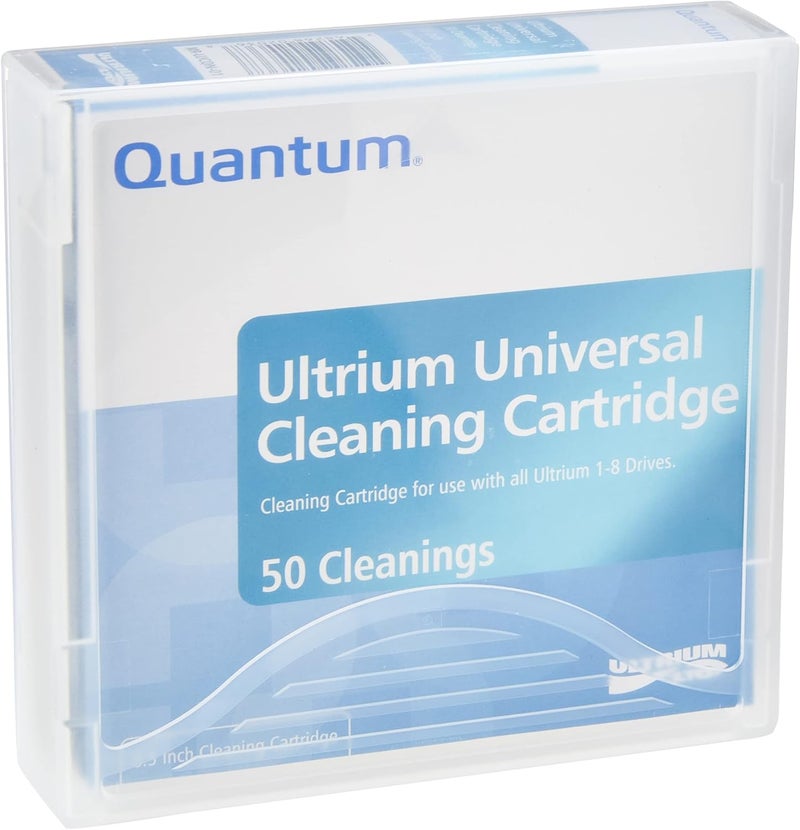 Quantum LTO Ultrium Universal Cleaning Cartridge for LTO 1-8 Drives - 50 Cleanings - Image 1