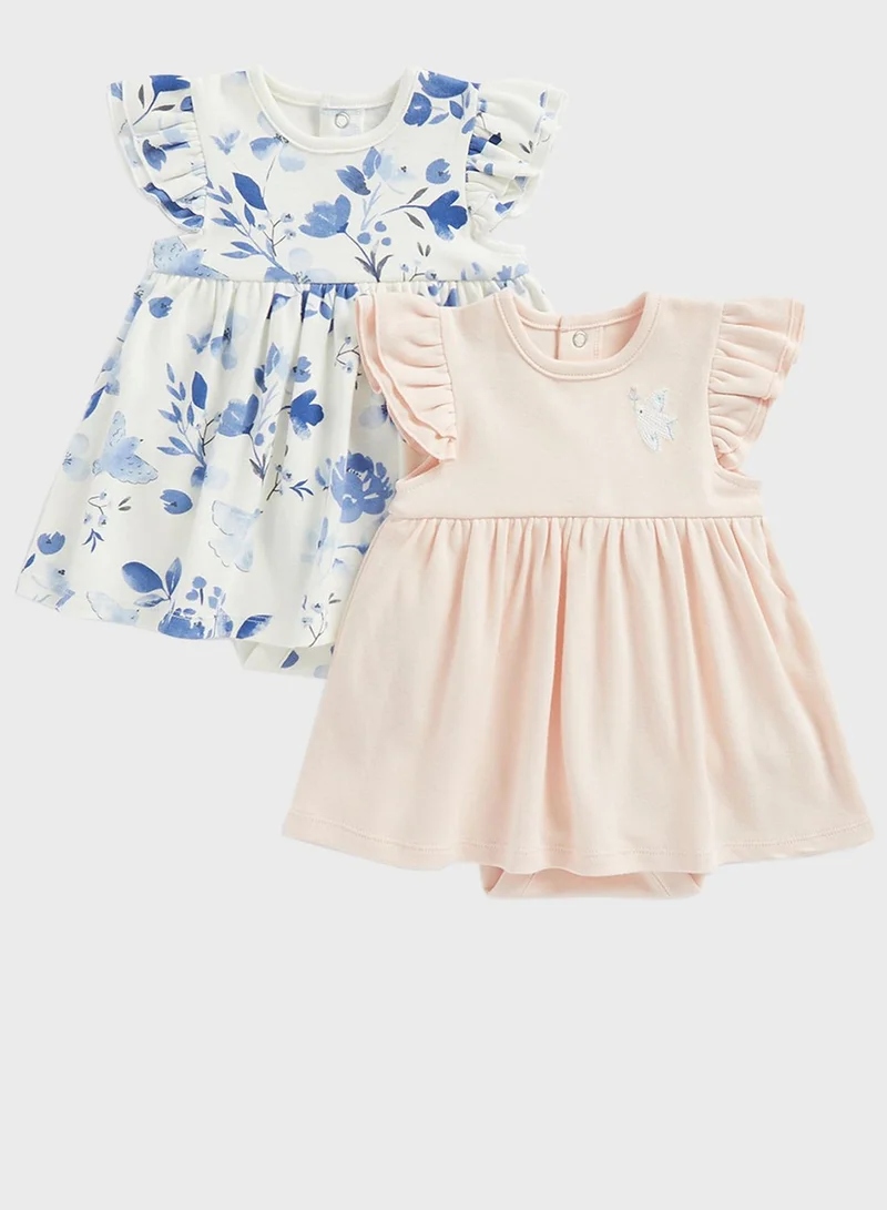 mothercare Kids 2 Pack Printed Bodysuits